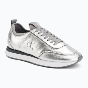 Buty damskie Calvin Klein HW0HW03287 Retro Runner Metallic silver