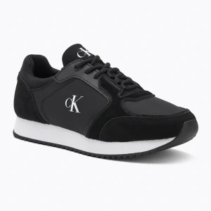 Buty damskie Calvin Klein YW0YW01644 Runner Laceup Sock Mg Nylon Mix black