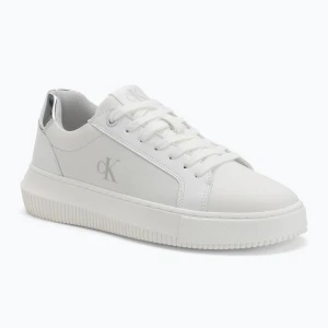 Buty damskie Calvin Klein YW0YW01769 Chunky Cupsole Low Mg bright white/silver