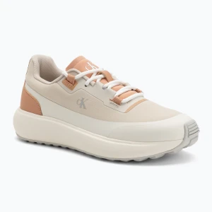 Buty damskie Calvin Klein YW0YW01823 Athleisure Runner Laceup Nt creamy white/eggshell/dusty coral