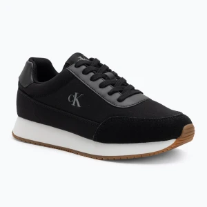 Buty damskie Calvin Klein YW0YW01888 Retro Runner Low Laceup Canvas black/bright white