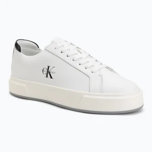 Buty damskie Calvin Klein YW0YW01945 Basket Cups Laceup Leather bright white/black
