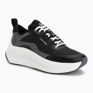 Buty damskie Calvin Klein YW0YW02077 Chunky Runner Laceup Mix Aop black/coal