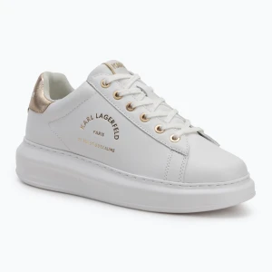 Buty damskie KARL LAGERFELD Kapri Maison white leather w/gold