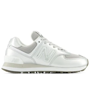 Buty damskie New Balance W574428 - srebrne