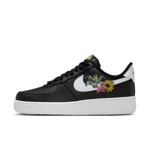 Buty damskie Nike Air Force 1 '07 Premium „Flowers” - Czerń