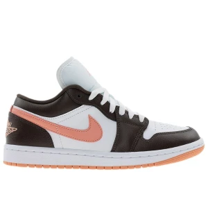 Buty damskie Nike Air Jordan 1 Low DC0774-182 - brązowo-białe