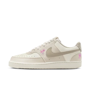 Buty damskie Nike Court Vision Low SE „Stitched Floral” - Biel