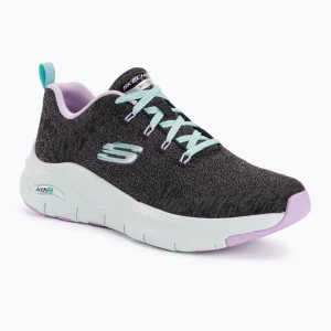 Buty damskie SKECHERS Arch Fit Comfy Wave black/lavender