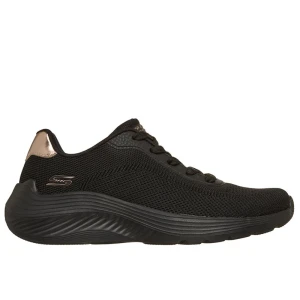 Buty damskie Skechers Bobs Sport Squad Waves Current Look 117679BBK - czarne