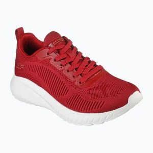 Buty damskie SKECHERS Bobs Squad Chaos Face Off red