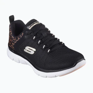 Buty damskie SKECHERS Flex Appeal 4.0 Wild Ballad black/leopard