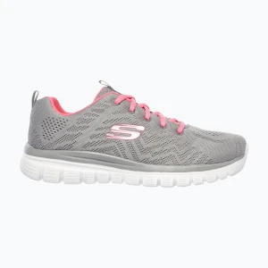 Buty damskie SKECHERS Graceful Get Connected gray/coral