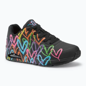 Buty damskie SKECHERS JGoldcrown Uno Highlight Love black/multicolor