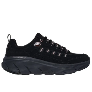 Buty damskie Skechers Relaxed Fit D'Lux Walker 2.0 Golden Step 150106BKRG - czarne