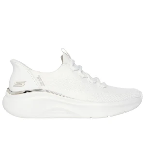 Buty damskie Skechers Slip-ins Bobs Sport B Love Tru Delight 117617WHT - białe