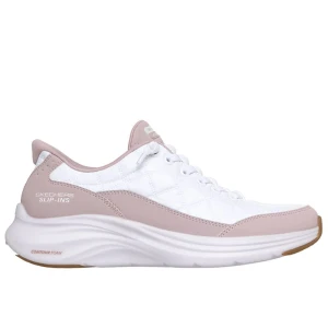Buty damskie Skechers Slip-ins: Contour Foam Cozy Fit 150404LAV - białe