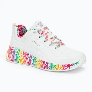 Zdjęcie produktu Buty damskie SKECHERS Uno Lite Exuberant Hearts white/multi