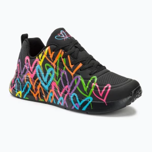 Buty damskie SKECHERS Uno Lite Heart Of Hearts black/multi