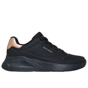 Buty damskie Skechers Uno Lite Shimmer Along 177291BBK - czarne