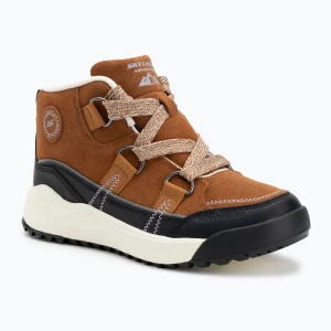 Buty damskie SKECHERS Yana Collins Landing wheat / black Brązowy