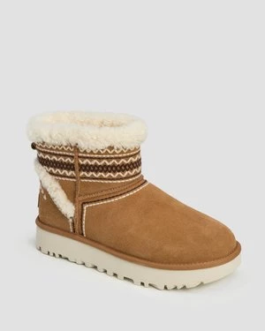 Buty Damskie Ugg Classic Mini Atherson Brązowe