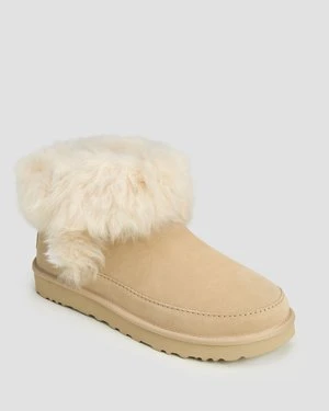 Buty Damskie Ugg Classic Ultra Mini Chalet Beżowe