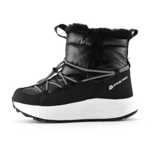 Buty damskie zimowe ocieplane Ugewa czarne Alpine Pro