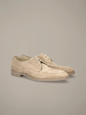 Buty Derby Bovino Jasnobeżowe Lancerto Beżowy