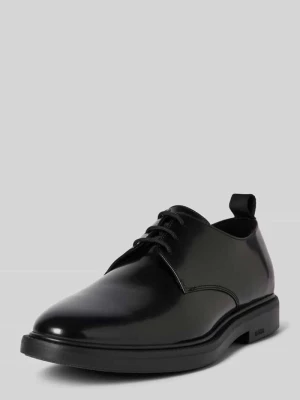 Buty derby skórzane z wytłoczonym logo model ‘Larry’ Boss
