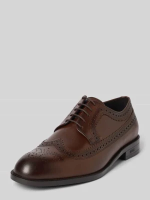 Buty derby z ażurowym wzorem Boss