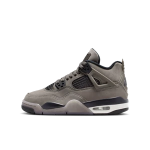 Buty dla dużych dzieci Air Jordan 4 Retro „Cave Stone and Black” - Szary