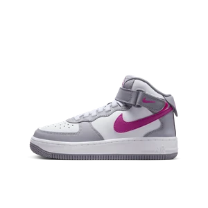 Buty dla dużych dzieci Nike Air Force 1 Mid EasyOn - Szary