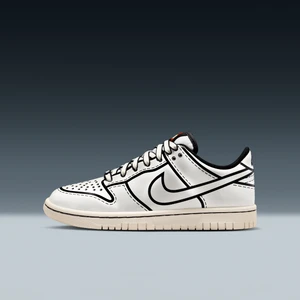 Buty dla dużych dzieci z kolekcji Nike Dunk Low x LEGO® - Biel