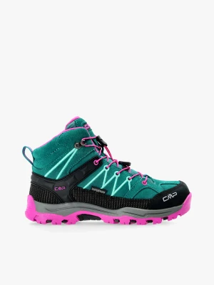 Buty dla dziewczynek CMP Kids Rigel Mid WP - lake/pink fluo