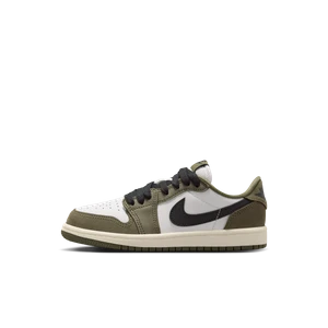 Zdjęcie produktu Buty dla małych dzieci Air Jordan 1 Retro Low „Medium Olive and Summit White” - Zieleń