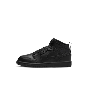 Buty dla małych dzieci Jordan 1 Mid - Czerń