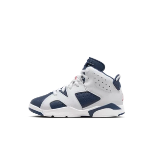 Buty dla małych dzieci Jordan 6 Retro „White and Midnight Navy” - Biel