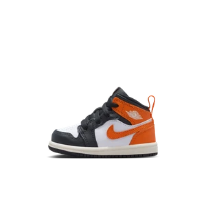 Buty dla niemowląt i maluchów Jordan 1 Mid - Pomarańczowy