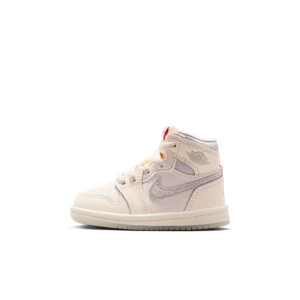 Buty dla niemowląt i maluchów Jordan 1 Retro High OG - Biel