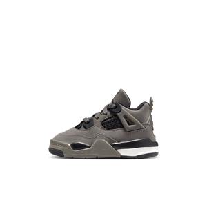 Buty dla niemowląt i maluchów Jordan 4 Retro „Cave Stone and Black” - Szary