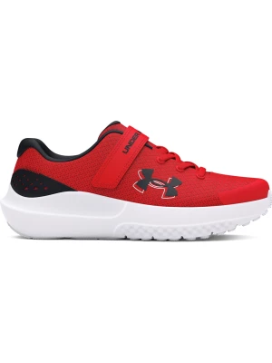 Buty do biegania chłopięce Under Armour Pre-School UA Surge 4 AC - czerwone