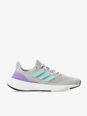 Buty do biegania damskie adidas Pureboost 23 - gretwo/flaaqu/ftwwht