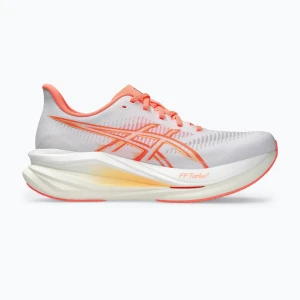 Buty do biegania damskie ASICS Sonicblast 2 white / sun coral Pomarańczowy