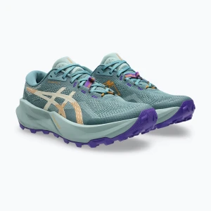 Buty do biegania damskie ASICS Trabuco 14 foggy teal/radiant amethyst Zielony