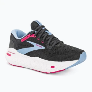 Buty do biegania damskie Brooks Ghost Max ebony / open air / lilac rose Szary
