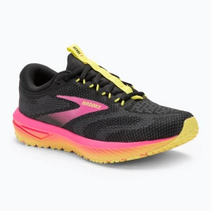 Buty do biegania damskie Brooks Revel 7 black/pink/lemon tonic