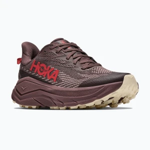 Buty do biegania damskie HOKA Challenger 8 GTX black / varsity burgundy