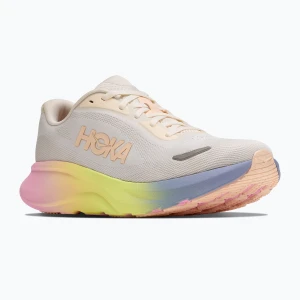 Buty do biegania damskie HOKA Rincon 5 alabaster / tangerine glow Biały