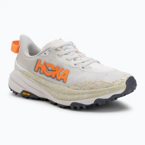 Buty do biegania damskie HOKA Speedgoat 6 white / neon tangerine